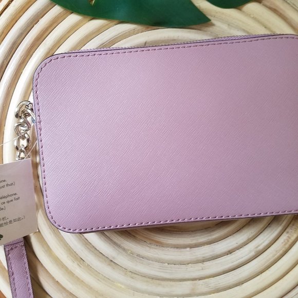 Kate Spade double zip Small Crossbody dusty peony - Picture 7 of 10